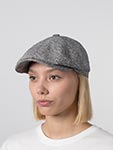 Кепка STETSON арт. 6642501 6-PANEL CAP SILK (черный / белый)